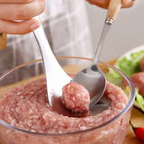Cuillère en forme de boulette de viande en acier inoxydable