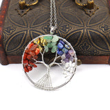 Collier Arbre De Vie Coloré