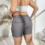 Pantalon Cargo Taille Haute