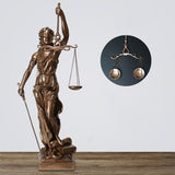 Décoration de la statue de la déesse de la justice