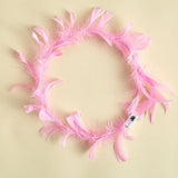 Couronne de plumes lumineuses à DEL douces pour filles
