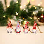 Ensemble de décorations de Noël en bois Gnome (12 pièces)