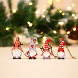 Ensemble de décorations de Noël en bois Gnome (12 pièces)