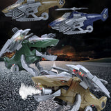 Jouet d'hélicoptère de dinosaure transformant LED