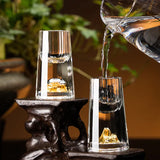 Verre à vin en forme de diamant