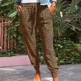 Pantalon Baggy Décontracté pour Dames avec Poches