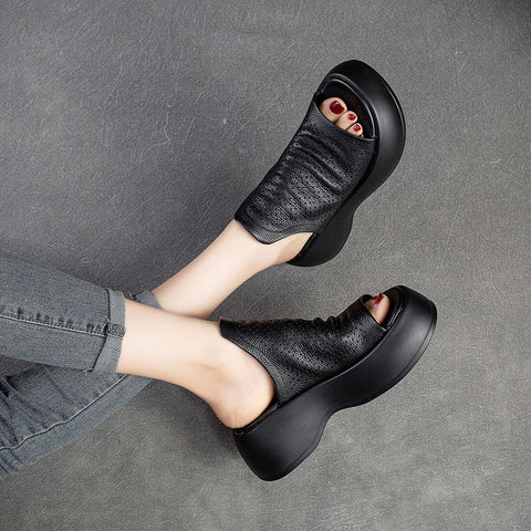 Sandales à plateforme respirantes pour femmes