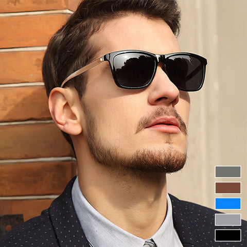Lunettes de soleil polarisées pour hommes en alliage de magnésium