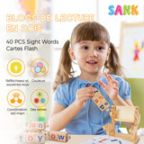 Blocs de lecture en bois