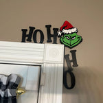 Coin de porte de Noël du Grinch