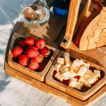 Table à Vin Portable en Bois pour Pique-nique