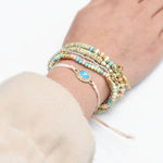 Bracelets de perles de riz multicouches