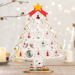 Mini Ensemble d’Arbre de Noël en Bois de Bricolage