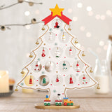 Mini Ensemble d’Arbre de Noël en Bois de Bricolage