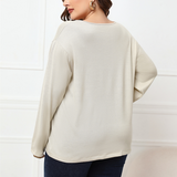 Haut Croisé à Manches Longues De Grande Taille