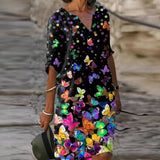 Robe vintage à col en V