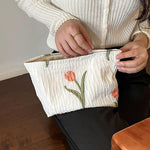 Trousse de maquillage florale mignonne