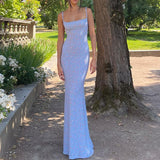 Robe longue dos nu sexy à fleurs pour femmes