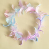 Couronne de plumes lumineuses à DEL douces pour filles