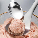 Cuillère en forme de boulette de viande en acier inoxydable