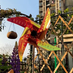 Lampe éolienne solaire de jardin étanche