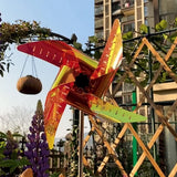 Lampe éolienne solaire de jardin étanche