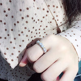 Bague Diamant Croix Pleine Moissanite