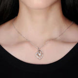 Gardez-moi dans votre coeur - Collier coeur de luxe