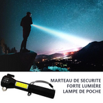 Lampe de poche anti-éblouissement de marteau de sécurité
