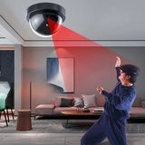 Fausse caméra de surveillance simulée avec lumière rouge