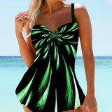 Maillot de bain rembourré à imprimé psychédélique