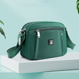 Sac à bandoulière monochrome simple à la mode en nylon