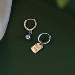 Boucles d'Oreilles Alphabet Porte-bonheur