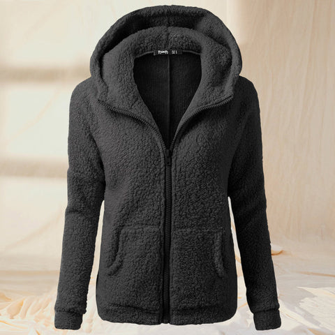 Manteau à Capuche en Peluche