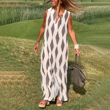 Prévente - Robe décontractée géométrique pour femme