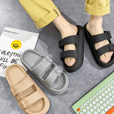 Pantoufles plates-formes d'extérieur unisexes