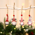 Ensemble de décorations de Noël en bois Gnome (12 pièces)