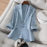 Veste de costume amincissante en Tencel