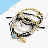 Bracelets de perles de riz multicouches