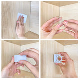 Supports de montage de tige réglables sans clous (1 paire)