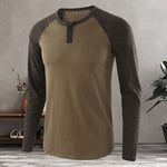 T-shirt décontracté à manches longues pour hommes