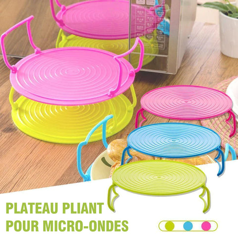 Plateau pliant pour micro-ondes