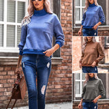 Col roulé uni avec poche