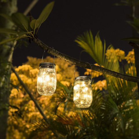 Lot de 6 Lampes Solaires pour Bocal Mason