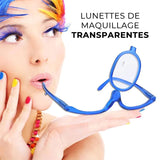 Lunettes de maquillage transparentes