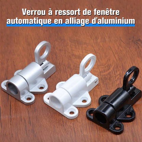 Verrou à ressort de fenêtre automatique en alliage d'aluminium