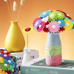 Bricolage Kit de Bouquets de Feutre de Bouton de Fil en Fer