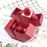 Coffret cadeau créatif rose rouge