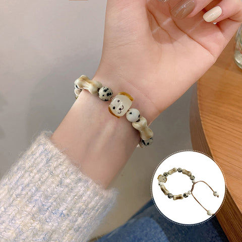 Bracelet Chiot en Céramique