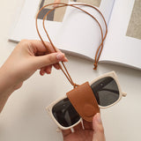 Porte-lunettes en Cuir PU